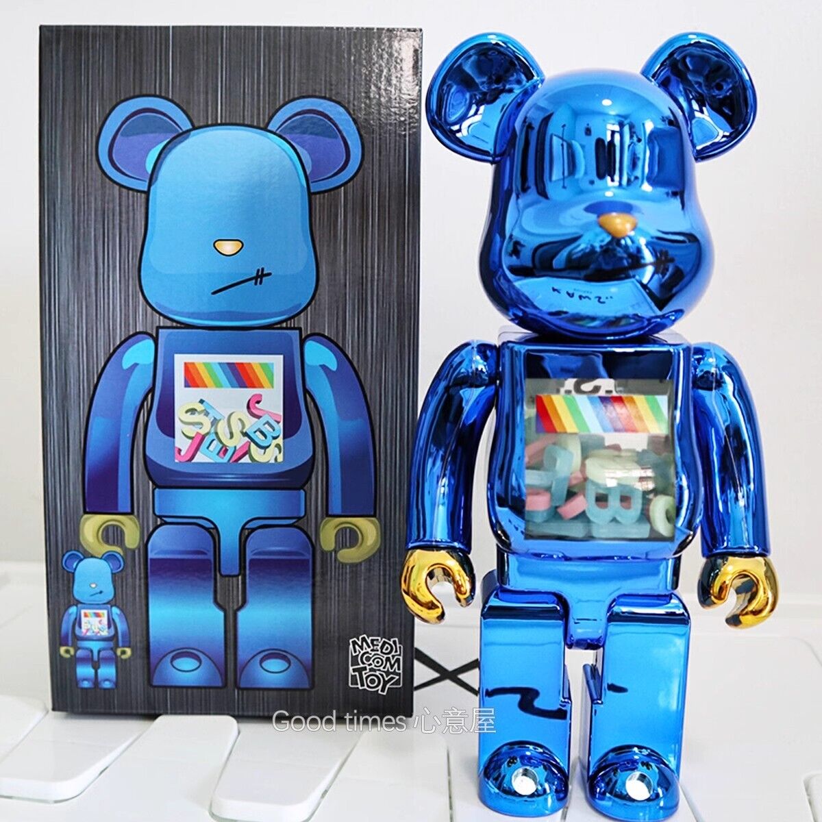 Bearbrick Violent Bear Plated Building Block Bear Figurine/LivingRoom Decor Gift - DM for style