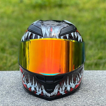 Future Serie / Dark Knight Plated 3C DOT Full Face Helmet Motorcycle All-Season