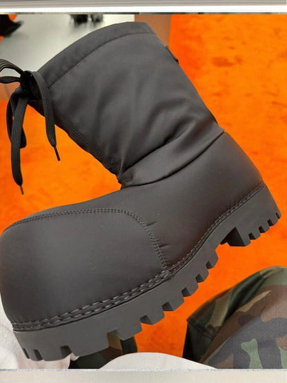 Parisian Snow Boots Ski Waterproof Anti-Slip Big Head Short Boots