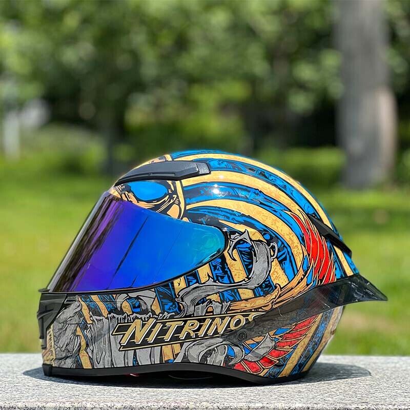 Future Serie / Carbon Fiber Pattern Plated Full Face Helmet Motorcycle All-Season DOT 3C Approve
