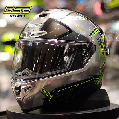 GSB361GT Motorcycle Helmet Unisex Large Spoile All-Season Full-Face Helmet 3C