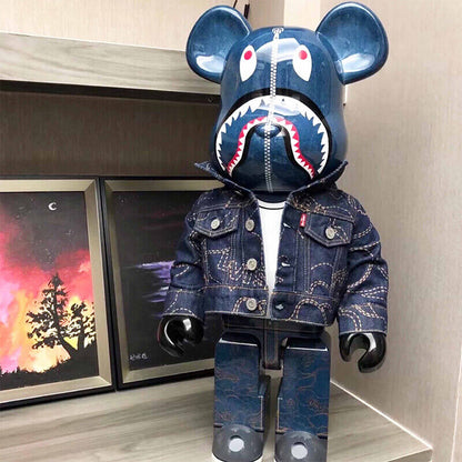 BE@RBRICK 400% Plated Building Block Violent Bear X KAWS/Collectible Figure Gift