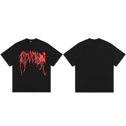 REVENGE Reflective Smoky Skull Dragon Bone Rap XX Streetwear Style Short Sleeve - Order with colors 2