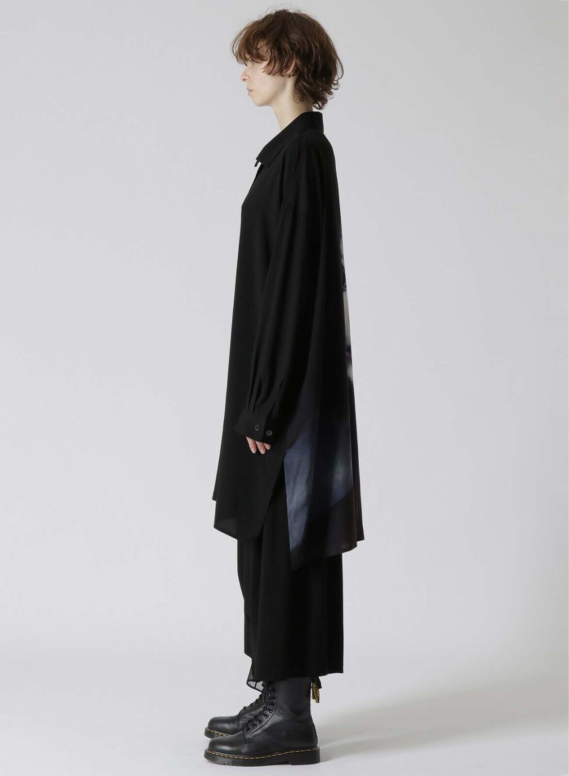 Yohji Yamamoto Vibe Shirt Y’s Ayumidoll Limited Edition Doll Print Dark Shirt