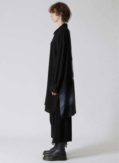 Yohji Yamamoto Vibe Shirt Y’s Ayumidoll Limited Edition Doll Print Dark Shirt
