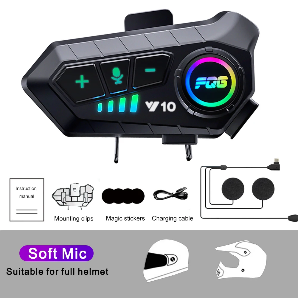 Kingdom 3C DOT Full Face Dual Visors Flip-up Unisex Bluetooth Motorcycle Helmet - Size avaliable S ~ XXXL Order