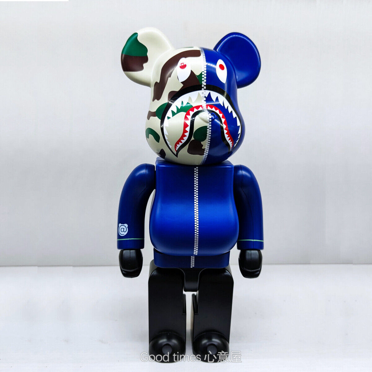 BE@RBRICK 400% KAWS Sesame Street Furry Building Block Violent Bear Figure Gift - Shark Bape 400%