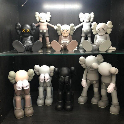 KAWS Figurine Collectible: Toy Handheld Ornament KAWS Covered Face Sesame Street - Order with colors