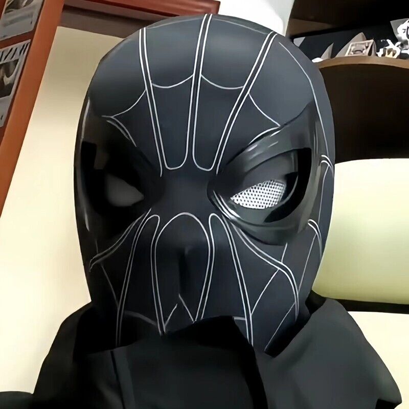 Manual/Electronic Spider-Man Headgear Moving Eyes:Play Face Mask Gift Cosplay