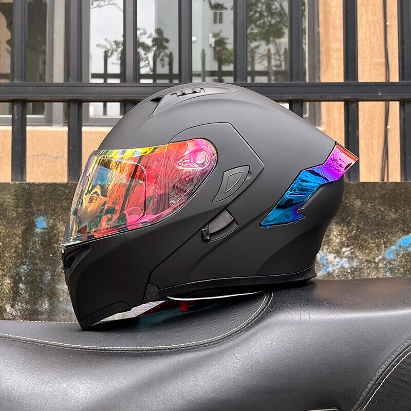 Kingdom 3C DOT Full Face Dual Visors Flip-up Unisex Bluetooth Motorcycle Helmet - Size avaliable S ~ XXXL Order