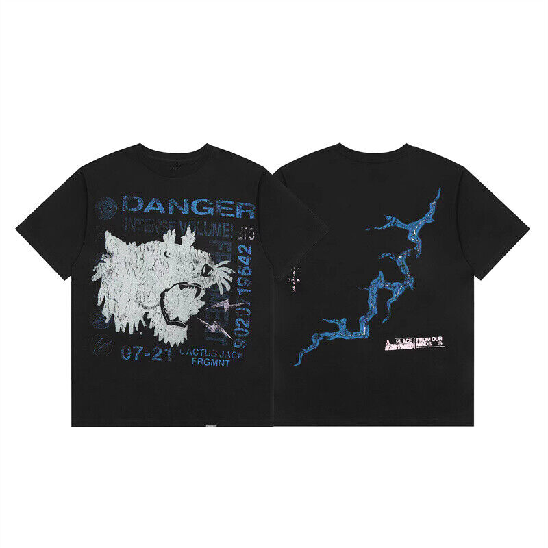 Travis Scott Short Sleeve T-Shirt X McDonald’s High Street Loose Printed Tee