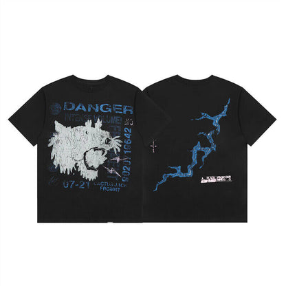 Travis Scott Short Sleeve T-Shirt X McDonald’s High Street Loose Printed Tee