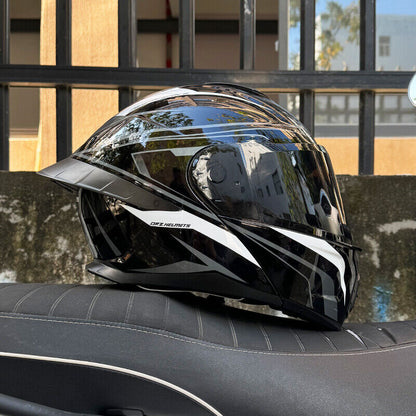 FireLord / 3C DOT Full Face Dual Visors Unisex Bluetooth Motorcycle Helmet