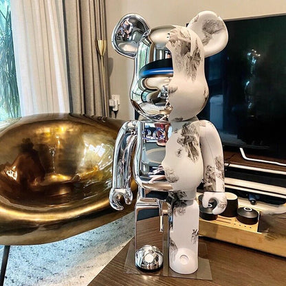 Bearbrick Violent Bear Plated Building Block Bear Figurine/LivingRoom Decor Gift - DM for style