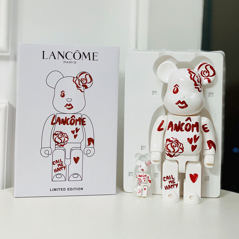 Bearbrick 400% X KAW Set:Building Block Violent Bear Toy Decorative Figurine Gift