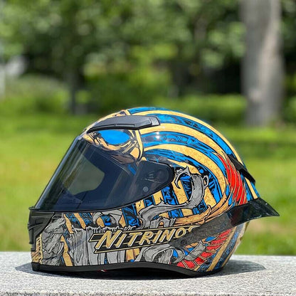 Future Serie / Dark Knight Plated 3C DOT Full Face Helmet Motorcycle All-Season