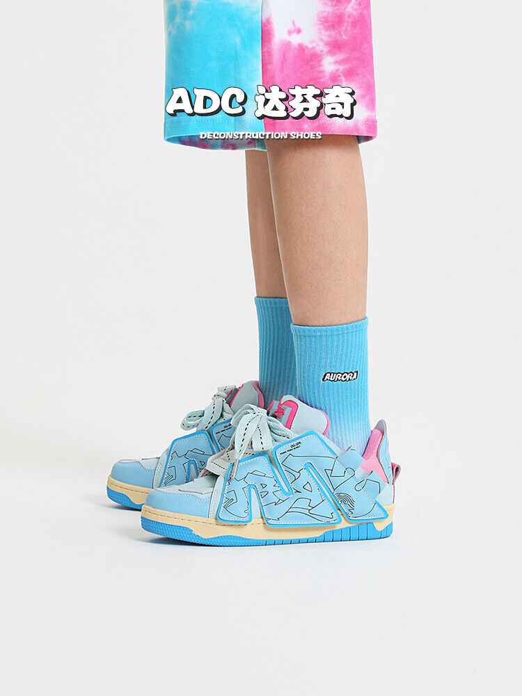 ADC Da Vinci ’Wheatstorm’:Original Heighten Unisex Skateboard Bread Shoes