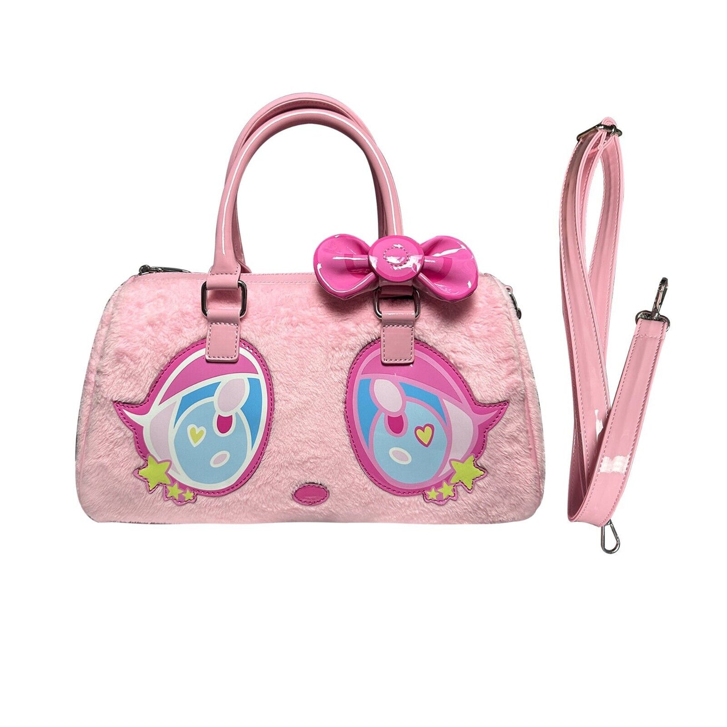 cartoonbox Original Bear Series 2D Cartoon Anime Black Pink Bicolor Cute Handbag - Order with colors