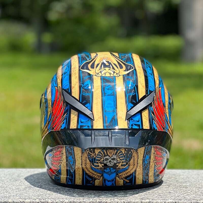 Future Serie / Carbon Fiber Pattern Plated Full Face Helmet Motorcycle All-Season DOT 3C Approve