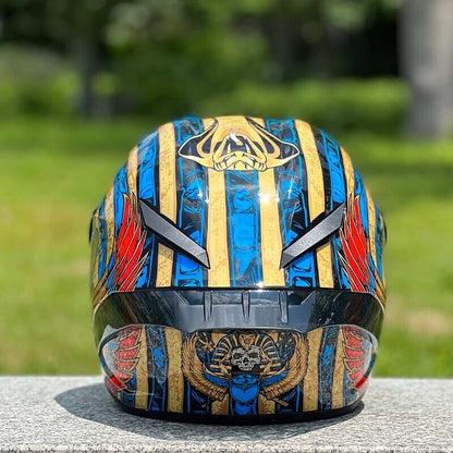 Future Serie / Carbon Fiber Pattern Plated Full Face Helmet Motorcycle All-Season DOT 3C Approve