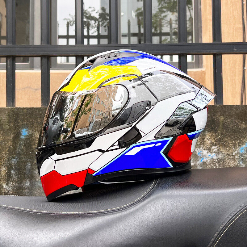 CyperPunk / 3C DOT Full Face Dual Visors Unisex Bluetooth Motorcycle Helmet