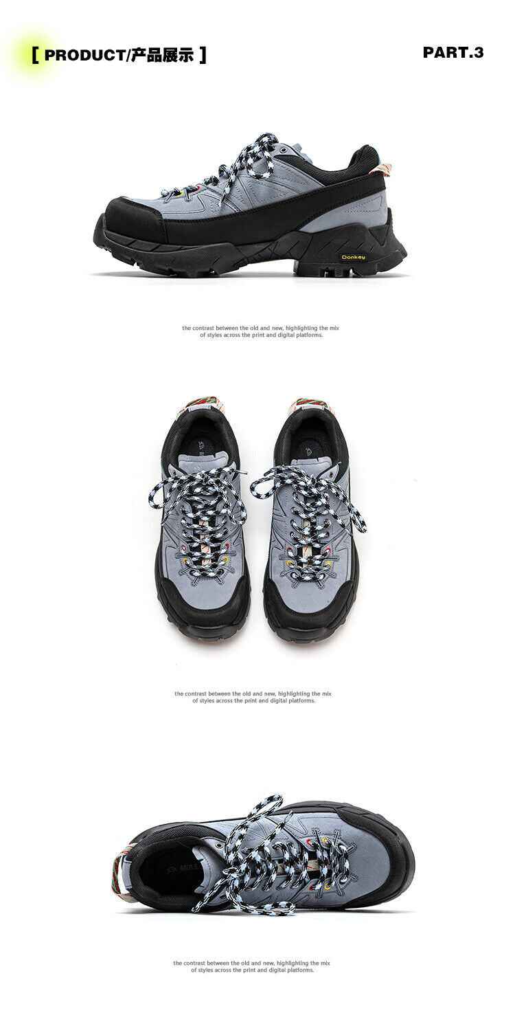 Donkey Outdoor Hiking Shoes:Casual Low-Cut Sports Trail Shoes Mountaineering