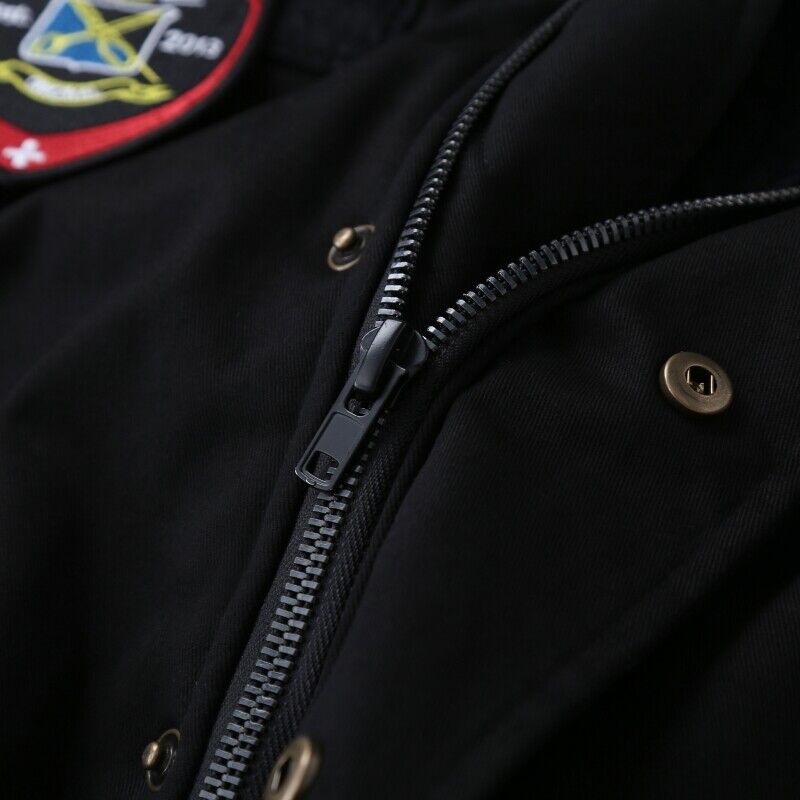VETEMENTS 19aw Magic Tape Embroidered Flight Jacket Cotton Bomber Down Profile