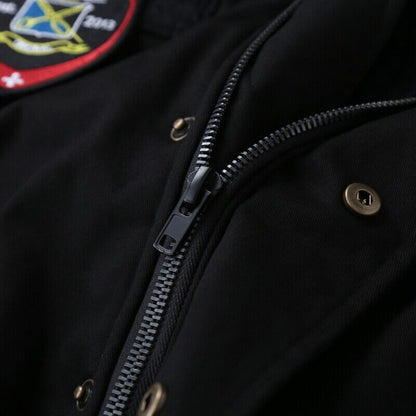VETEMENTS 19aw Magic Tape Embroidered Flight Jacket Cotton Bomber Down Profile