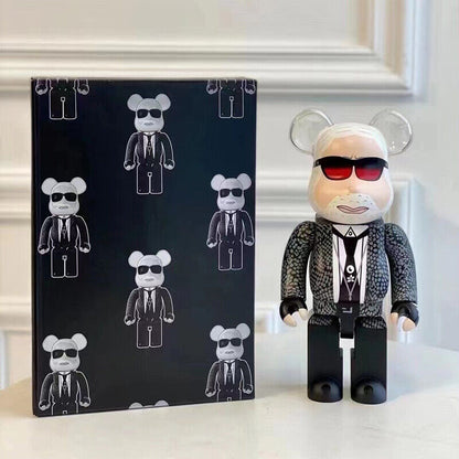 BE@RBRICK 400% Building Block Violence Bear Collectible Toy Action Figure - Lagerfeld / Dm for Other Style / Restock
