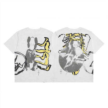 Travis Scott Short Sleeve T-Shirt X McDonald’s High Street Loose Printed Tee