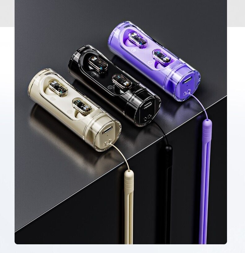 Monster/ Premium 2023 True Wireless Earbuds by Mosh Audio - High-Quality Sound - Purple