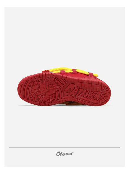 Cat &Sofa: Dirty Braids/Rotten Tomato Bread Shoes Skateboard Sporty Sneakers - Size avaliable 35~45