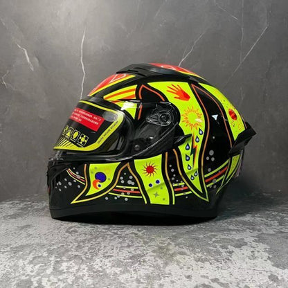 Alien / LS2 Motorcycle Premium Helmet DOT /3C Certified Full-Face Design