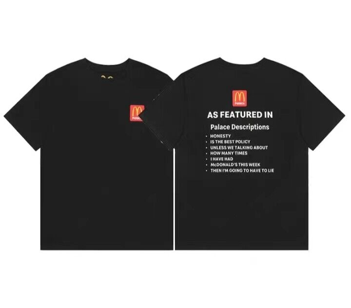 Travis Scott Short Sleeve T-Shirt X McDonald’s High Street Loose Printed Tee