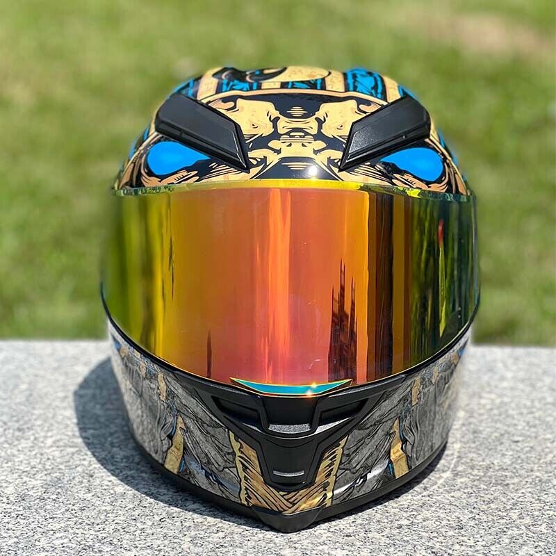 Future Serie / Dark Knight Plated 3C DOT Full Face Helmet Motorcycle All-Season