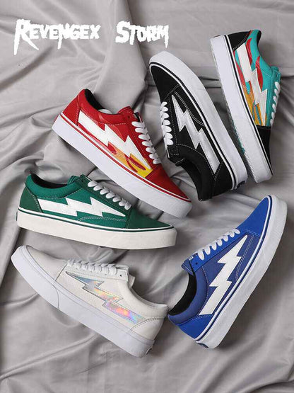 Revenge x Storm Lightning Skateboard Shoes Low-Top Canvas Shoes / Vengeful Storm - Size avaliable 35~45