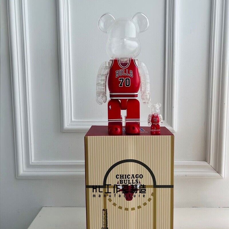 BE@RBRICK 400% Kobe Bryant Jordon James NBA Building Block Violent Bear Figures - Bulls 400 + 100%