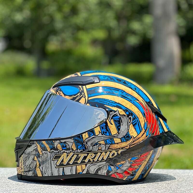 Future Serie / Carbon Fiber Pattern Plated Full Face Helmet Motorcycle All-Season DOT 3C Approve