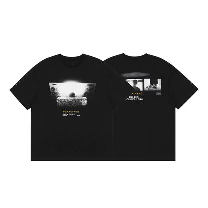 Travis Scott Short Sleeve T-Shirt X McDonald’s High Street Loose Printed Tee