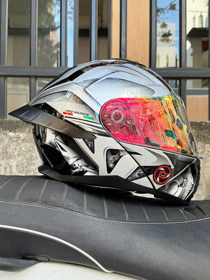 FireLord / 3C DOT Full Face Dual Visors Unisex Bluetooth Motorcycle Helmet