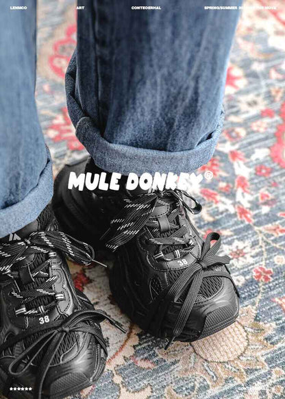 Donkey Vintage Dad Shoes: Outdoor Thick-Soled Retro Style Casual Sports Hiking - Size avaliable 35~45