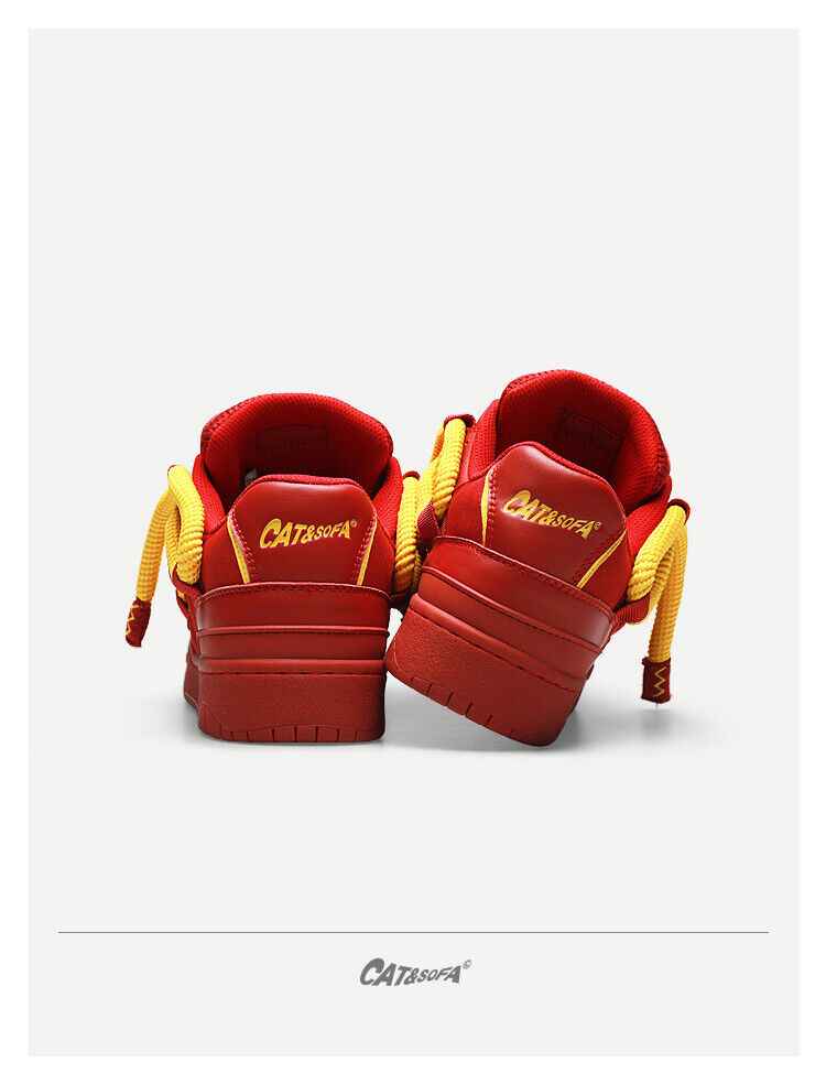Cat &Sofa: Dirty Braids/Rotten Tomato Bread Shoes Skateboard Sporty Sneakers - Size avaliable 35~45