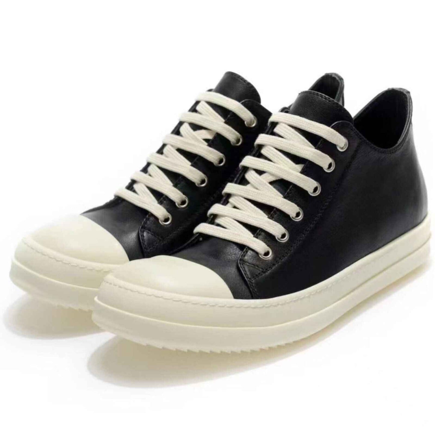 RO 23SS Leather Milk Fragrance Sole Dark High Street Low-Top Shoes RICK OWENS - Leather