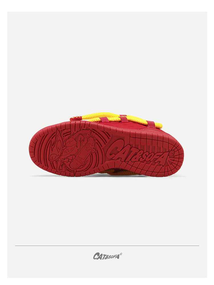 Cat &Sofa: Dirty Braids/Rotten Tomato Bread Shoes Skateboard Sporty Sneakers - Size avaliable 35~45