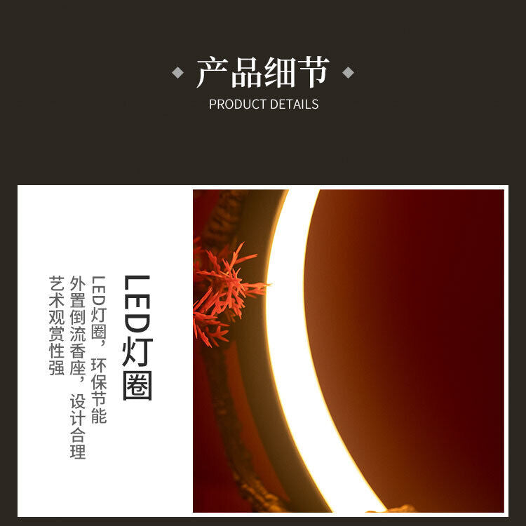 Gundam Showcase Lamp:USB-Powered/ Dimming/Striking Red Halo/Model Figure