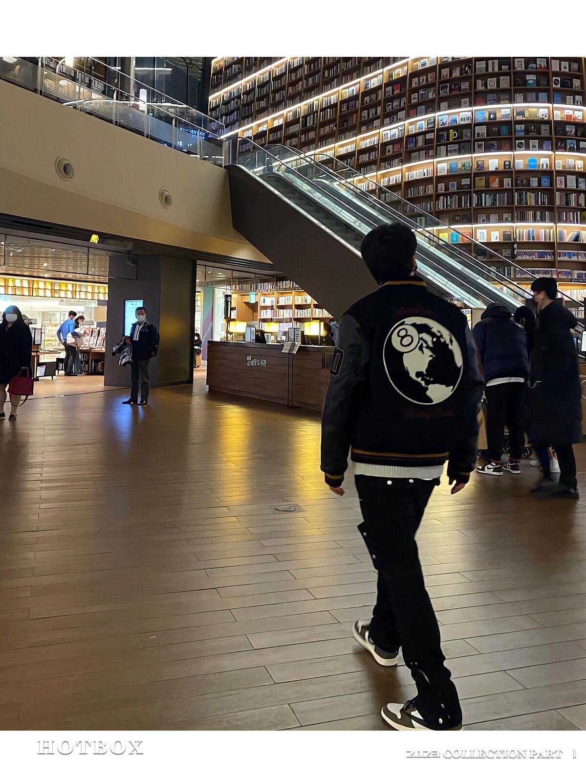 Revised Stussy Black Eight 40th Anniversary Varsity Jacket - Premium Napa Leather
