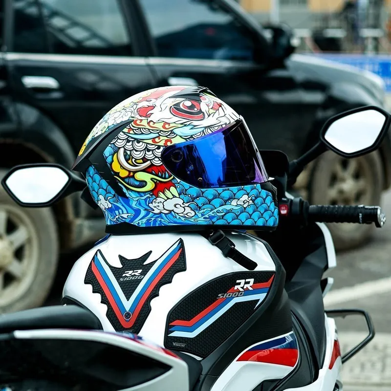 Ragefire /LVS Full-Cover Motorcycle Helmet /Bluetooth 3C DOT Certified Dual Viso - order with style message