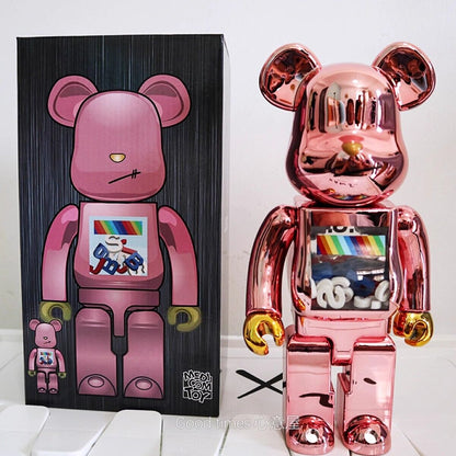 Bearbrick Violent Bear Plated Building Block Bear Figurine/LivingRoom Decor Gift - DM for style