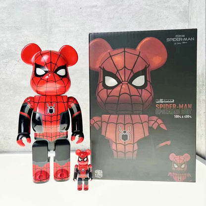 Bearbrick 400% X KAW Set:Building Block Violent Bear Toy Decorative Figurine Gift