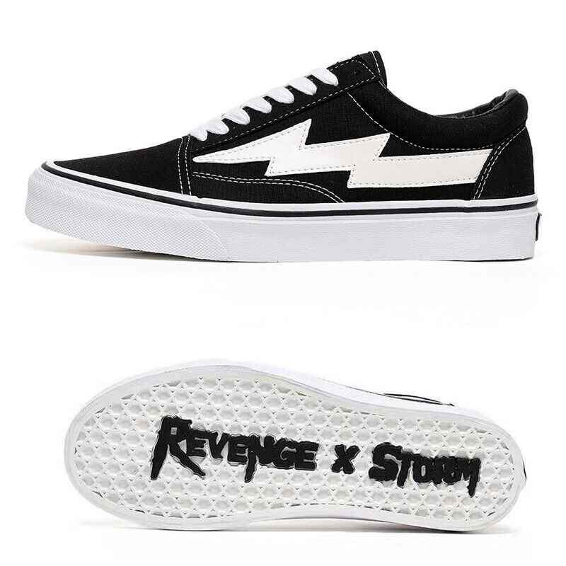 Revenge x Storm Lightning Skateboard Shoes Low-Top Canvas Shoes / Vengeful Storm - Size avaliable 35~45